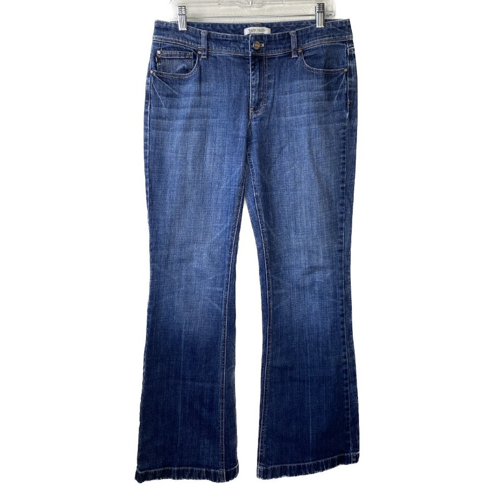 WHBM White House Black Market Womens Blue Denim Boot Cut Jeans Size 8R
